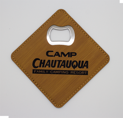 Drink Coaster with Bottle Opener - Set of 4